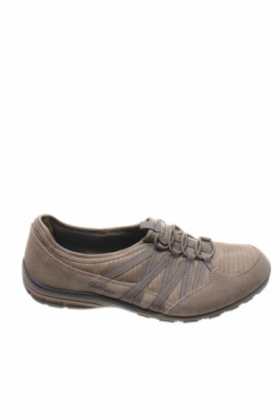 Дамски обувки Skechers, Размер 39, Цвят Сив, Естествен велур, текстил, Цена 39,90 лв.