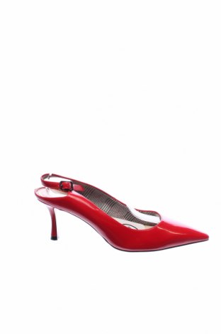 Дамски обувки Zara, Размер 40, Цвят Червен, Еко кожа, Цена 41,00 лв.