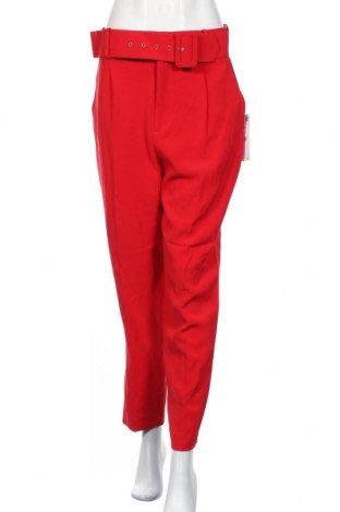 Дамски панталон Zara, Размер M, Цвят Червен, 94% полиестер, 6% еластан, Цена 43,05 лв.