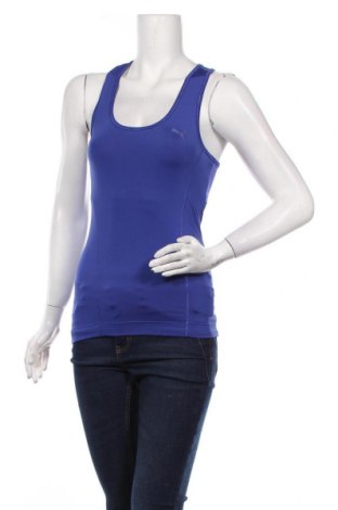 Γυναικείο αμάνικο μπλουζάκι PUMA, Μέγεθος S, Χρώμα Μπλέ, 84% πολυεστέρας, 16% ελαστάνη, Τιμή 21,03 €