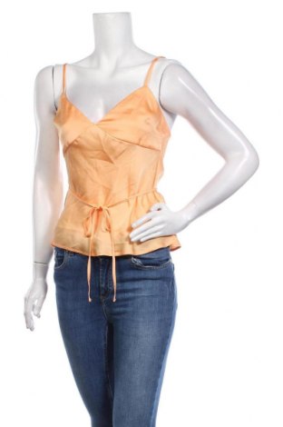 Γυναικείο αμάνικο μπλουζάκι Who What Wear, Μέγεθος S, Χρώμα Πορτοκαλί, Τιμή 40,72 €