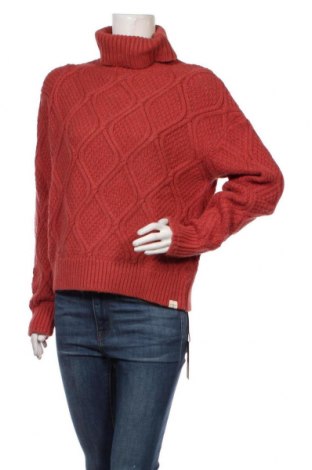 Damski sweter, Rozmiar S, Kolor Czerwony, 45% bawełna, 20% wełna alpaki, 20% wiskoza, 15% poliamid, Cena 157,93 zł
