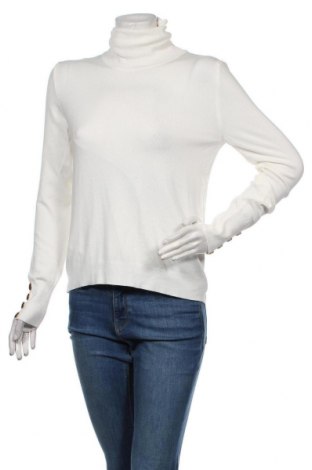 Дамски пуловер Mango, Размер L, Цвят Бял, 83% вискоза, 17% полиамид, Цена 62,30 лв.