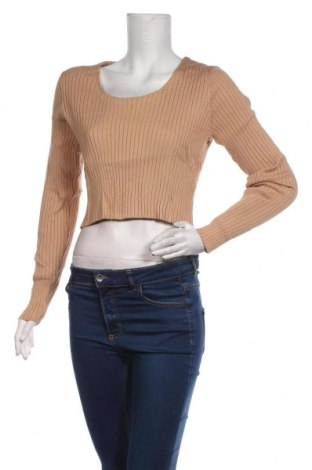Дамски пуловер Monki, Размер XL, Цвят Бежов, 70% вискоза, 30% полиамид, Цена 55,30 лв.