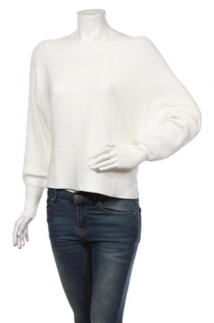 Дамски пуловер ONLY, Размер M, Цвят Бял, 80% вискоза, 20% полиамид, Цена 55,30 лв.