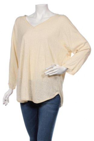 Γυναικείο πουλόβερ Part Two, Μέγεθος XXL, Χρώμα  Μπέζ, 55% λινό, 45% βαμβάκι, Τιμή 21,55 €