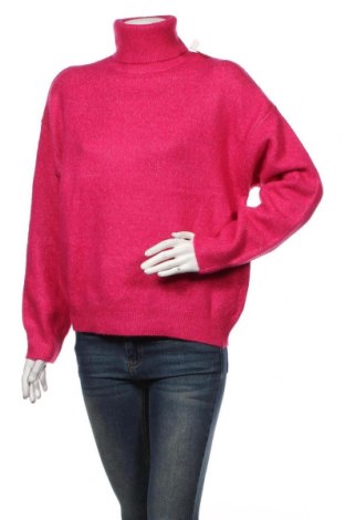 Дамски пуловер Pimkie, Размер M, Цвят Розов, 60% акрил, 31% полиестер, 5% вълна, 4% еластан, Цена 48,30 лв.