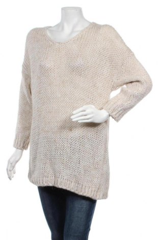 Дамски пуловер Zabaione, Размер S, Цвят Бежов, Цена 50,40 лв.