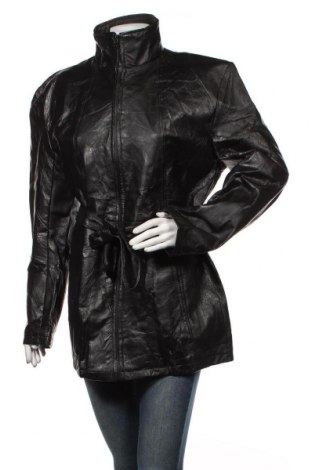 Дамско кожено яке Giovanni, Размер XL, Цвят Черен, Естествена кожа, Цена 49,21 лв.