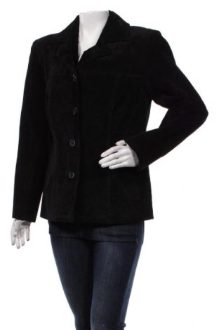 Дамско кожено яке Helena Vera, Размер L, Цвят Черен, Естествена кожа, Цена 65,00 лв.