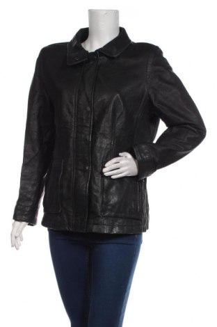 Дамско кожено яке Yessica, Размер M, Цвят Черен, Естествена кожа, Цена 132,30 лв.