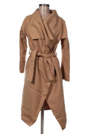 Дамско палто Boohoo, Размер S, Цвят Бежов, Полиестер, Цена 79,80 лв.