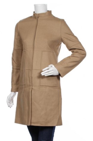 Дамско палто Cour Carre, Размер M, Цвят Бежов, Вълна, Цена 71,40 лв.