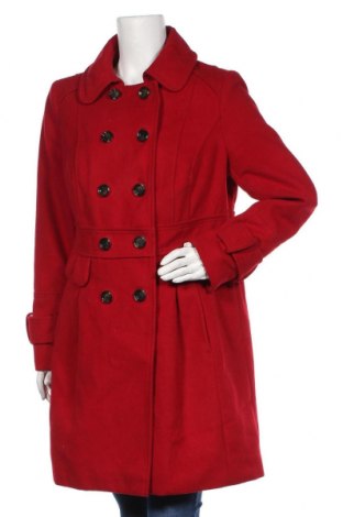 Дамско палто Yessica, Размер XL, Цвят Червен, 92% полиестер, 6% вискоза, 2% еластан, Цена 132,30 лв.