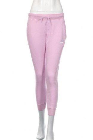 Damskie spodnie sportowe Nike, Rozmiar M, Kolor Różowy, 80% bawełna, 20% poliester, Cena 412,61 zł