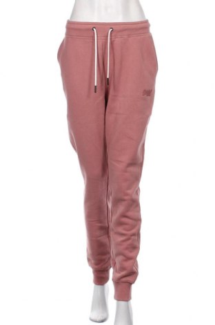 Dámské tepláky Superdry, Velikost XL, Barva Popelavě růžová, 72% bavlna, 28% polyester, Cena  1 510,00 Kč