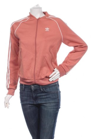Damska bluza sportowa Adidas Originals, Rozmiar S, Kolor Różowy, 70% poliester, 25% bawełna, 5% elastyna, Cena 217,50 zł