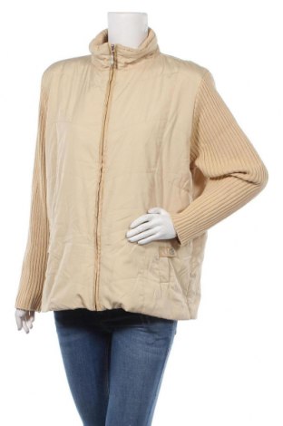 Γυναικείο μπουφάν Gina Laura, Μέγεθος XL, Χρώμα  Μπέζ, Πολυακρυλικό, βαμβάκι, πολυεστέρας, Τιμή 37,64 €