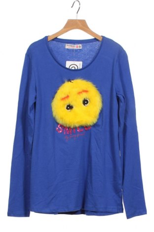 Детска блуза Desigual, Размер 12-13y/ 158-164 см, Цвят Син, 96% памук, 4% еластан, Цена 23,70 лв.