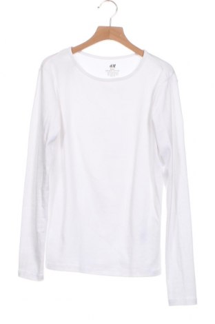 Детска блуза H&M, Размер 12-13y/ 158-164 см, Цвят Бял, Памук, Цена 21,00 лв.