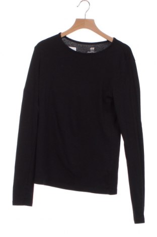 Детска блуза H&M, Размер 12-13y/ 158-164 см, Цвят Черен, Памук, Цена 21,00 лв.