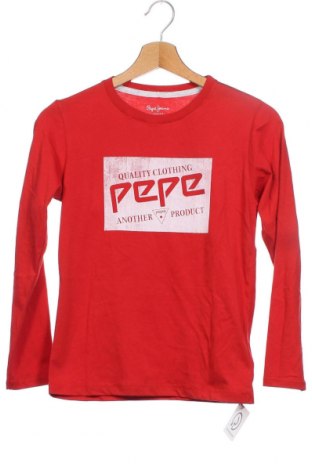 Детска блуза Pepe Jeans, Размер 9-10y/ 140-146 см, Цвят Червен, Памук, Цена 22,25 лв.