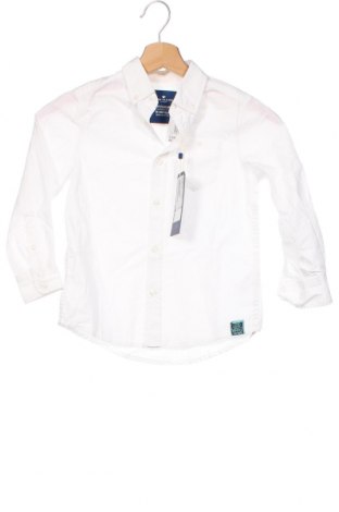 Детска риза Tom Tailor, Размер 3-4y/ 104-110 см, Цвят Бял, Памук, Цена 35,40 лв.