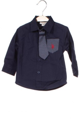 Kinderhemd U.S. Polo Assn., Größe 3-6m/ 62-68 cm, Farbe Blau, 98% Baumwolle, 2% Elastan, Preis 52,14 €