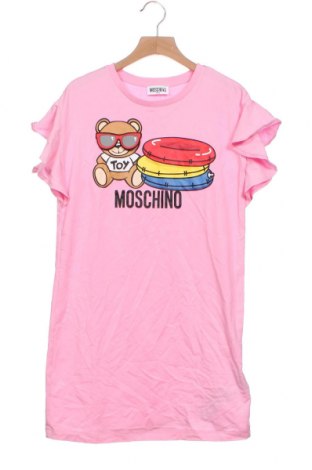 Dziecięca sukienka Moschino, Rozmiar 9-10y/ 140-146 cm, Kolor Różowy, 95% bawełna, 5% elastyna, Cena 257,88 zł