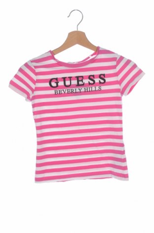 Dziecięcy T-shirt Guess, Rozmiar 9-10y/ 140-146 cm, Kolor Różowy, 95% bawełna, 5% elastyna, Cena 108,75 zł