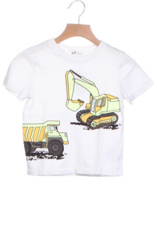 Детска тениска H&M, Размер 2-3y/ 98-104 см, Цвят Бял, Памук, Цена 23,00 лв.