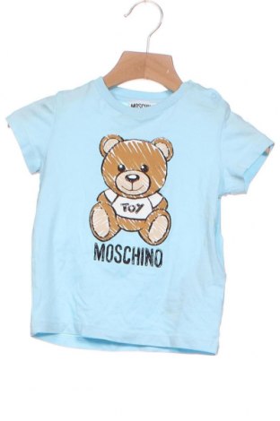 Παιδικό μπλουζάκι Moschino, Μέγεθος 18-24m/ 86-98 εκ., Χρώμα Μπλέ, 95% βαμβάκι, 5% ελαστάνη, Τιμή 49,87 €