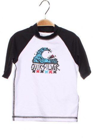 Детска тениска Quiksilver, Размер 4-5y/ 110-116 см, Цвят Бял, 92% полиамид, 8% еластан, Цена 18,20 лв.