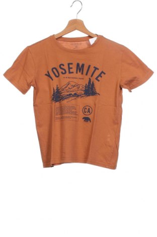 Детска тениска Reserved, Размер 9-10y/ 140-146 см, Цвят Бежов, Памук, Цена 18,00 лв.