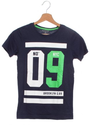 Детска тениска Reserved, Размер 9-10y/ 140-146 см, Цвят Син, Памук, Цена 18,00 лв.