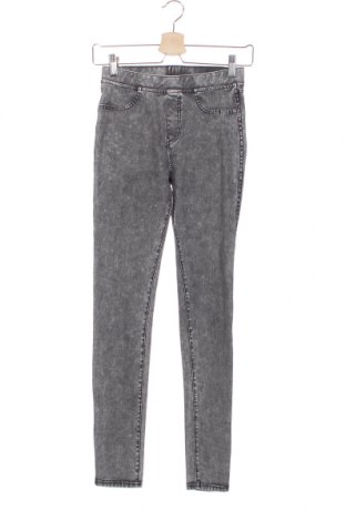 Dziecięce jeansy H&M, Rozmiar 13-14y/ 164-168 cm, Kolor Szary, 72% bawełna, 20% poliester, 8% elastyna, Cena 83,16 zł