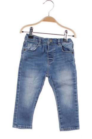 Dziecięce jeansy Zara Kids, Rozmiar 18-24m/ 86-98 cm, Kolor Niebieski, 95% bawełna, 3% poliester, 2% elastyna, Cena 70,37 zł