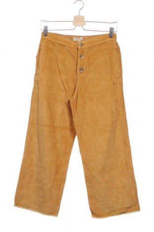 Детски джинси Zara Kids, Размер 13-14y/ 164-168 см, Цвят Жълт, Памук, Цена 27,30 лв.