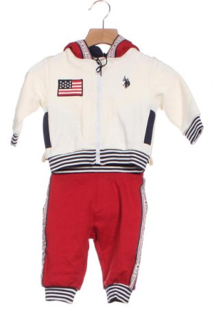 Детски комплект U.S. Polo Assn., Размер 3-6m/ 62-68 см, Цвят Бял, Памук, Цена 111,75 лв.