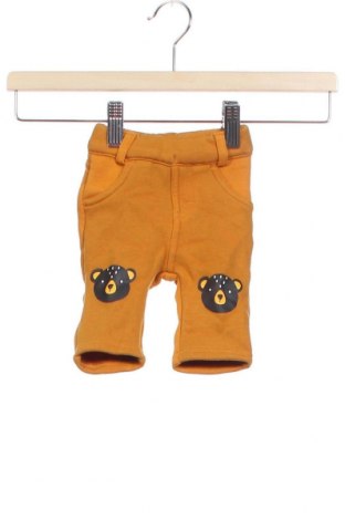 Детски панталон Kiabi, Размер 1-2m/ 50-56 см, Цвят Жълт, 69% полиестер, 29% памук, 2% еластан, Цена 28,35 лв.