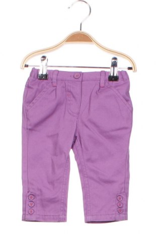 Детски панталон Marks & Spencer, Размер 3-6m/ 62-68 см, Цвят Лилав, Памук, Цена 8,75 лв.