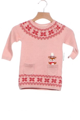 Детски пуловер C&A, Размер 3-6m/ 62-68 см, Цвят Розов, Памук, Цена 34,30 лв.