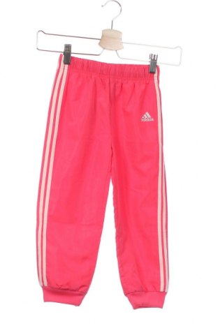 Dziecięce spodnie sportowe Adidas, Rozmiar 2-3y/ 98-104 cm, Kolor Różowy, Poliester, Cena 179,12 zł