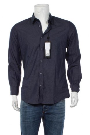 Мъжка риза Antony Morato, Размер L, Цвят Син, Памук, Цена 111,75 лв.