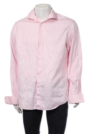 Мъжка риза Hackett, Размер XL, Цвят Розов, Памук, Цена 186,75 лв.