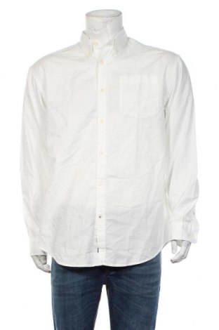 Мъжка риза Originals By Jack & Jones, Размер L, Цвят Бял, Памук, Цена 62,30 лв.