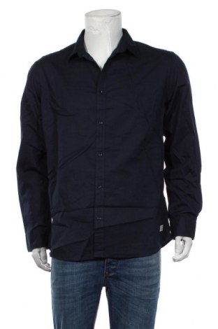 Мъжка риза Originals By Jack & Jones, Размер XL, Цвят Син, 97% памук, 3% еластан, Цена 39,90 лв.