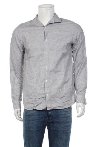Мъжка риза Premium By Jack & Jones, Размер L, Цвят Сив, 69% памук, 31% лен, Цена 35,70 лв.