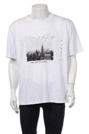 Мъжка тениска C&A, Размер XXL, Цвят Бял, Памук, Цена 18,20 лв.