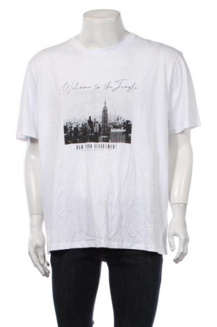 Мъжка тениска C&A, Размер XXL, Цвят Бял, Памук, Цена 20,30 лв.